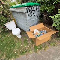 Toilet & Box Related Waste collected by Junk Truck