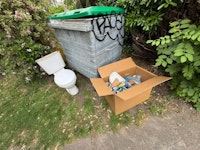 Toilet & Box Related Waste collected by Junk Truck