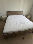 2 beds 2 matts 4 bedside table 1 x Superking Dreams Melbourne Bedframe with mattress & 2 bedside tables.  

1 x Double Dreams Melbourne Bedframe with mattress and 2 matching bedside tables. couple of bedslats need repairing and minor chips to bedside tables

Good condition 

Fairly flexible on when can be collected

3rd FLOOR FLAT WITH LIFT SW10 - removed for £240