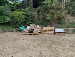 Wooden pallets and other waste Wooden pallets and other solar installation rubbish RG10 - removed for £144