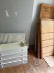 inbuilt wardrobes, cardboard I have disassembled inbuilt wardrobes, cardboard boxes from moving and packing paper from moving to be removed. Removal is from the ground floor of the house and there is on street parking close to the house. N1 - removed for £156