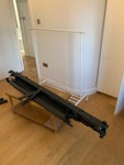 bedframe & mattress + metal bedframe in v good condition, mattress, 2 folding wooden chairs, bin bags and small wooden table KT3 - removed for £143
