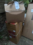 Cardboard boxes 4 Large Cardboard boxes (filled with ripped cardboard W12 - removed for £71