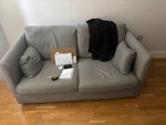 1xSofabed, 1xbed base in 2 par 1x sofa bed, good condition 165cm x 100cm x 75cm
1x bed base, box style in 2 parts, each part 137cm x 97cm x 35cm SE5 - removed for £123