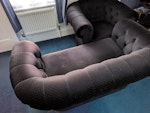 2sofa, armchair, table,cabinet - 3 seat sofa 2.1x0.9x.0.7m (Reusable)
- 2 seat sofa 1.6x1x0.8m (Reusable) 
- armchair 1.1x0.9x0.7m (Reusable)
- cabinet 1.8x1x0.5m, glass doors (Reusable) 
- tabletop 90x85cm
- table stand 60x75x45cm SW16 - removed for £234