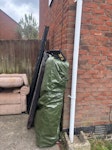 house hold rubbish General household waste, clothes etc
Approximately 40 black bags ( none heavy)
Bed mattresses and frame
Flat pack wardrobe
Vacuum
32inch Flat Screen TV
Lawnmower
Mobility chair
Chest of drawers
Microwave oven SE16 - removed for £357