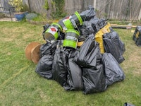 Builders waste lightweight collected by On The Job Waste Management