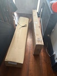 Cardboard boxes A large quantity of cardboard - from a dining table, chairs, bed frame and mattress. There is also some smaller cardboard boxes. All can/will be flattened. M21 - removed for £71