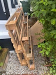 two pallets and cardboard boxs two small pallets and a few flattened cardboard boxes SW6 - removed for £64