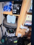 rubbish from store room rubbish from storeroom
hoover, kettle, carpet tiles, shredder, cleaning instruments, cups etc, table
please note, cupboard needs emptying, anything not mentioned that is in there, please check with staff before taking thankyou GL51 - removed for £200