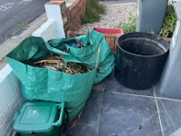Wood, Rubble and Pot collected by Riff Raff Rubbish