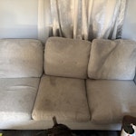 Grey 3 seater sofa Three seater sofa in grey with wooden legs all detachable CT2 - removed for £117