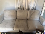 Grey 3 seater sofa Three seater sofa in grey with wooden legs all detachable CT2 - removed for £117