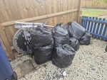 General  rubbish few bags of genal waste and a few meatal items  ie old tredmill and a old trampling and a washing line and rowing machine all in frount garden CB4 - removed for £141