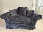 2 piece sofa 1x 4 Seater  - 220cm wide / 106cm deep
&  1x 2 Seater -  168cm wide / 106cm deep RH16 - removed for £117