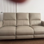 Three leather sofas 3 large leather sofas (2 three seaters, 1 two seater TW3 - removed for £195