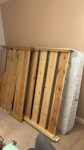 double mattress and bed frame mattress and bedframe E9 - removed for £47
