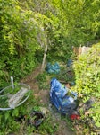 Misc rubbish from the garden 4 rubble sacks maybe 1/3 filled with Misc garden cuttings and other items that was in the garden when I moved such as broken patio table and bbq. B30 - removed for £165