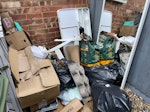 household waste. cardboard desk mirror household waste. TN12 - removed for £104