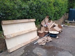 Packaging. PLEASE READ Cardboard, wooden pallet, cables, plastic, metal poles BA22 - removed for £133