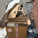 wood, carpet, microwave, other old wood, old carpet, decoration waste, functioning microwave CO7 - removed for £280