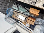 Various household waste Broken down cuboard, bags of wallpaper, some electric equipment eg tape player and amp. Metal blinds and a few extras N7 - removed for £156
