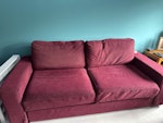 Large Sofa bed and chair Large sofa bed and chair. Nabru brand (come apart easily). Could be reused (all covers can be washed and wash well). No fire certificates WA16 - removed for £143