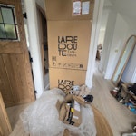 bike box. 2 large cardbox Empty bike box. 2 large boxes (one chair came in each,) filled mostly with cardboard. Superlight to lift. M21 - removed for £43