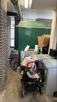 bulk waste items in bin store collected by Riff Raff Rubbish