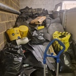 Builders waste. Old vinyl etc Builders waste from major works. Mostly vinyl and flooring bits. Its not flat 1 it will be access via conceirge. Let me know rego and i can get you access E5 - removed for £443