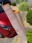 2 rugs 2 orange rugs one approx 160x230 and 1 approx 150x 70cm RH15 - removed for £71