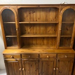 Big dresser/bunk frame/tv unit Welsh dresser (large, but splits into a top and bottom half), heavy wooden TV unit and a wooden bunk bed frame. RH10 - removed for £104