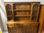 Big dresser/bunk frame/tv unit Welsh dresser (large, but splits into a top and bottom half), heavy wooden TV unit and a wooden bunk bed frame. RH10 - removed for £104