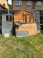 6x6 shed collected by Kentwise Waste