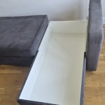 L shaped sectional sofa bed grey l shaped sofa bed. needs further dismantle to get out of the door.
also additional bag of household items for waste removal. SE4 - removed for £130