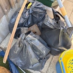 shed, astroturf, bagged rubble Waste includes shed (dismantled and chopped into manageable pieces) several rolls of Astro turf of varying size (including turf down in pictures - will be cut and rolled up prior to collection) and 3 bags of rubble/heavy waste. Stored in back garden & access via gate (back road is accessible for parking) LS18 - removed for £300