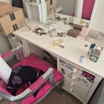Furniture on second floor 2 double bed mattresses, 3 draw unit, dressing table. All in one room on the second floor of a maisonette RH9 - removed for £134