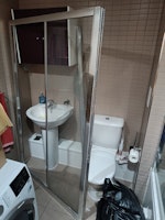Shower screen and side panels collected by PT Waste Collection