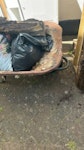 DIY and garden waste 7 bags DIY waste, wheelbarrow, 2 old garden sleepers, waste wood pallet SM5 - removed for £70