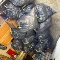 35 BAGS OF EXPANDING FOAM collected by Long Gone Waste Diposal