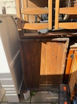 Wooden & plastic furniture The following furniture, broken up: plastic garden storage unit, wooden cupboards (2) and wooden wardrobe. A few bags of misc rubbish. Also the pictured garden shed, also broken up. SW8 - removed for £165