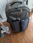 Misc items Medium suitcase,
Body pillow,
Wooden baby changing table,
Baby carrier W4 - removed for £45
