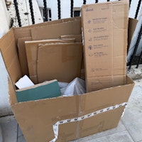 Cardboard boxes collected by PT Waste Collection