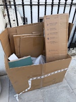 Cardboard boxes collected by PT Waste Collection