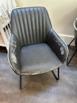 JohnLewis dining chairs (pair) used dining chairs in good condition
fabric has warn off N1 - removed for £32