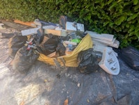 waste from garden room build collected by Long Gone Waste Diposal