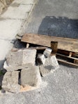 Concrete rubble and wood Concrete and wood small load kerbside access BD16 - removed for £71
