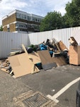 mixed waste (lots of wood) lots of wood, mixed waste with some plant pots, plaster board/building waste SE27 - removed for £500