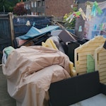 Bulky items Two corner sofas
Glass tv unit
Two wooden tables
Kids play house TN2 - removed for £357
