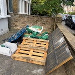 Small amount of rubbish Small amount of rubbish, mostly pallets, wanting gone asap SW16 - removed for £137